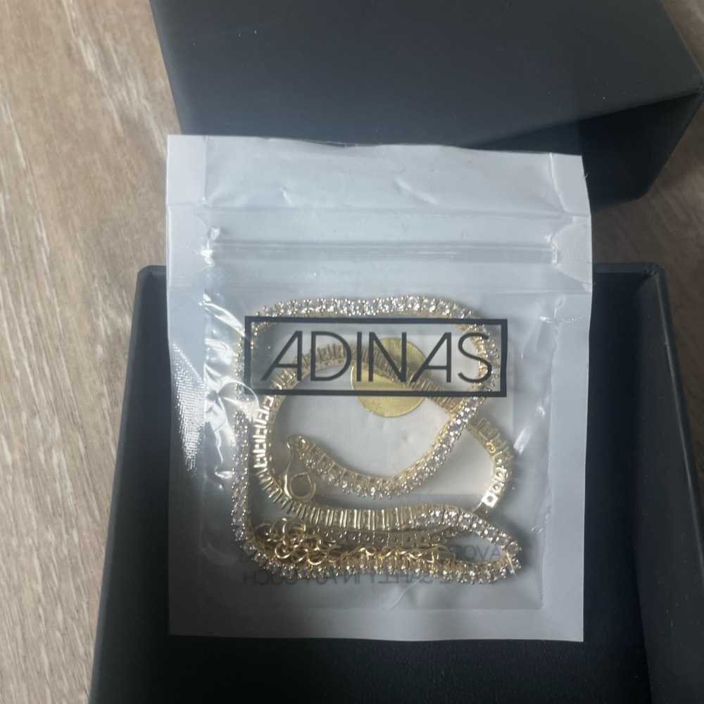 Adinas Jewels 14k Gold tennis necklace